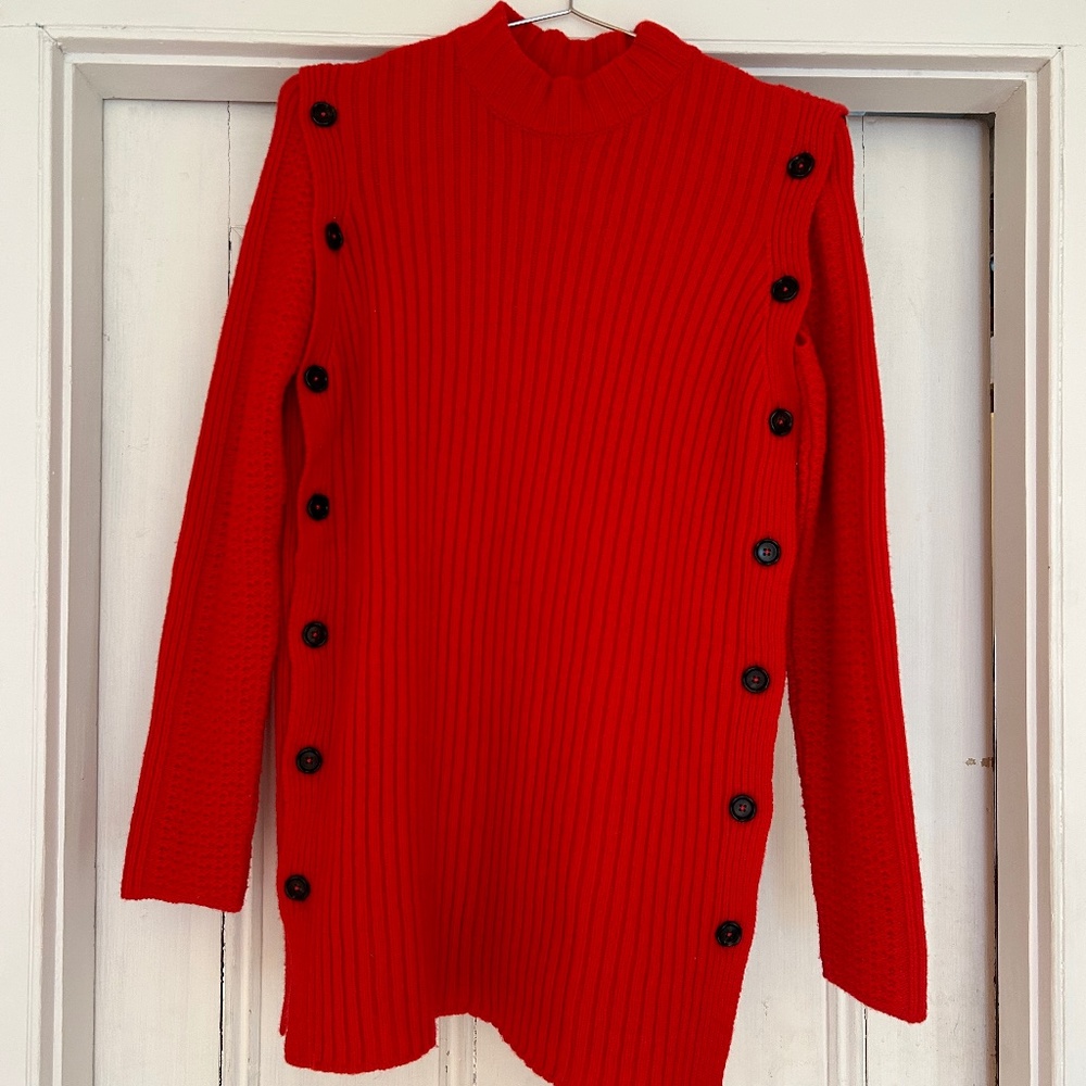 Marni Authenticated Knit Red Sweater